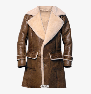 Leather Sheeling Coat
