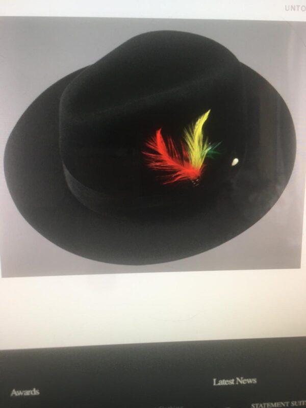 Dress Felt  Hat Navy Bleu - Image 2